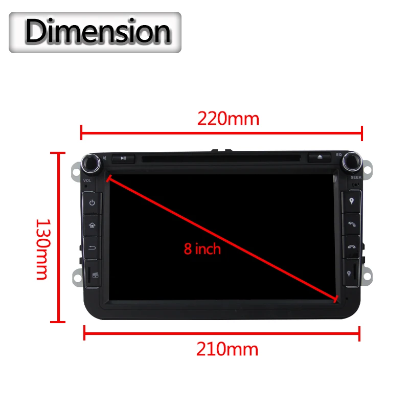 Eunavi 2 Din 8 ''автомобильный DVD плеер радио для VW Passat CC Polo GOLF 5 6 блок EOS T5 Sharan Jetta Tiguan gps навигации USB SWC