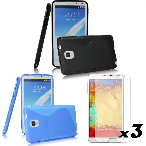 2xtpu S line гелевый Чехол для Samsung Galaxy Note III/3 N9000 (1 партия = 2 чехла + 3 пленки)|film for samsung|for