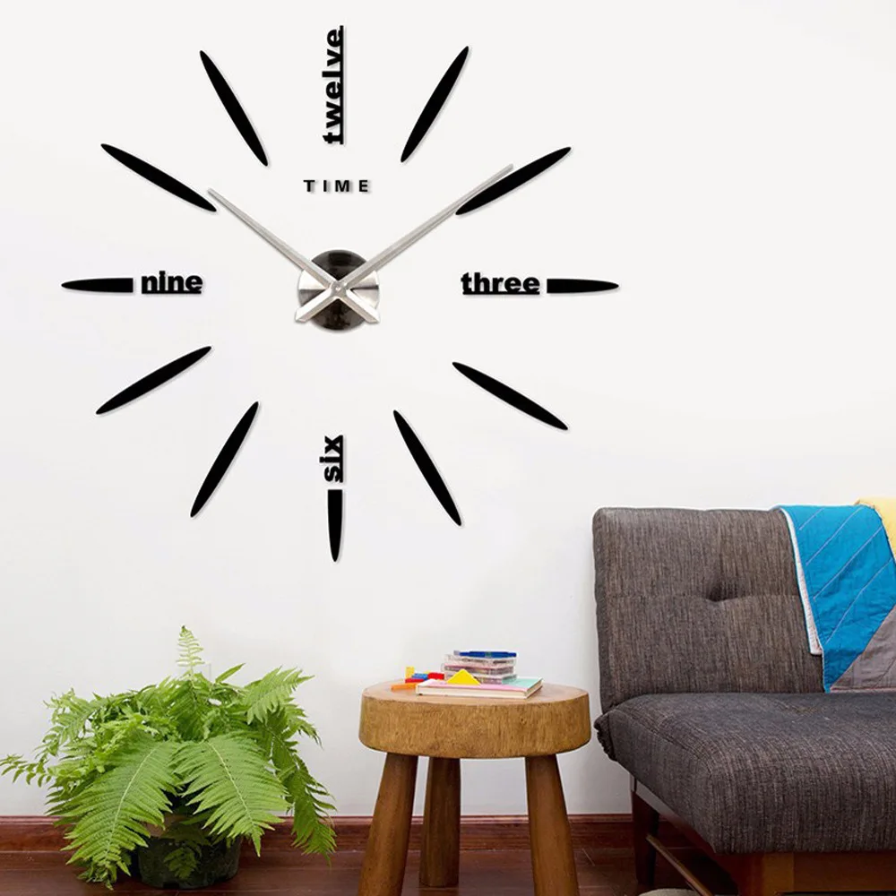 OUYUN EVA Акриловые Настенные Horologe большой художественный таймер игла