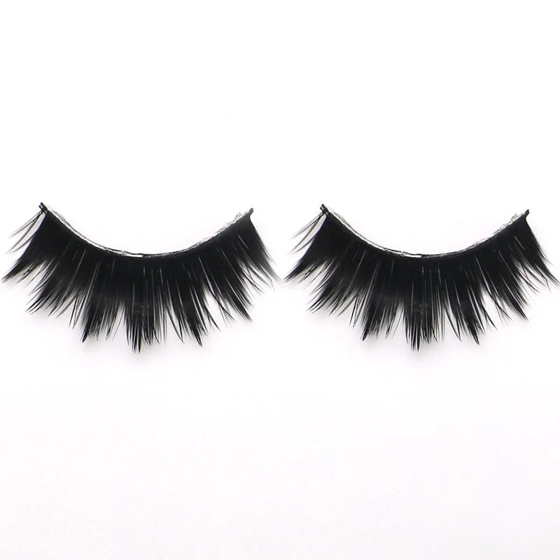 

YOKPN Eyelashes Bushy Natural Multilayer Cross False Eyelash Long Lashes 5 Pairs Cotton Stalk Thick Fake Eyelashes