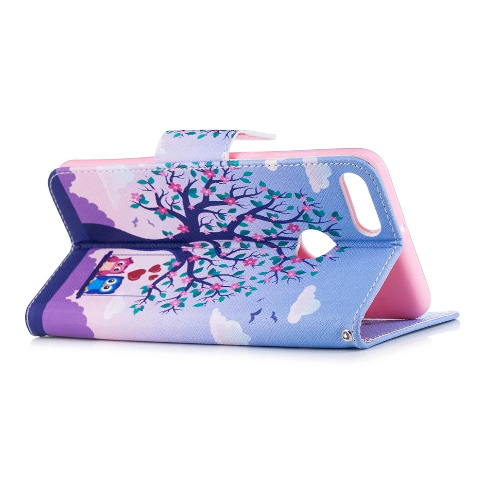 For Huawei Y9 2018 Wallet PU Leather folio Flip Case Cover Built-in Card Slots for | Мобильные телефоны и аксессуары