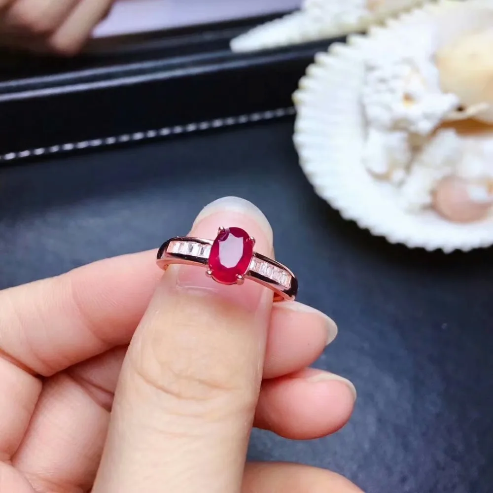 Женское кольцо с кулоном shilovem из стерлингового серебра 925 пробы рубинами крови |
