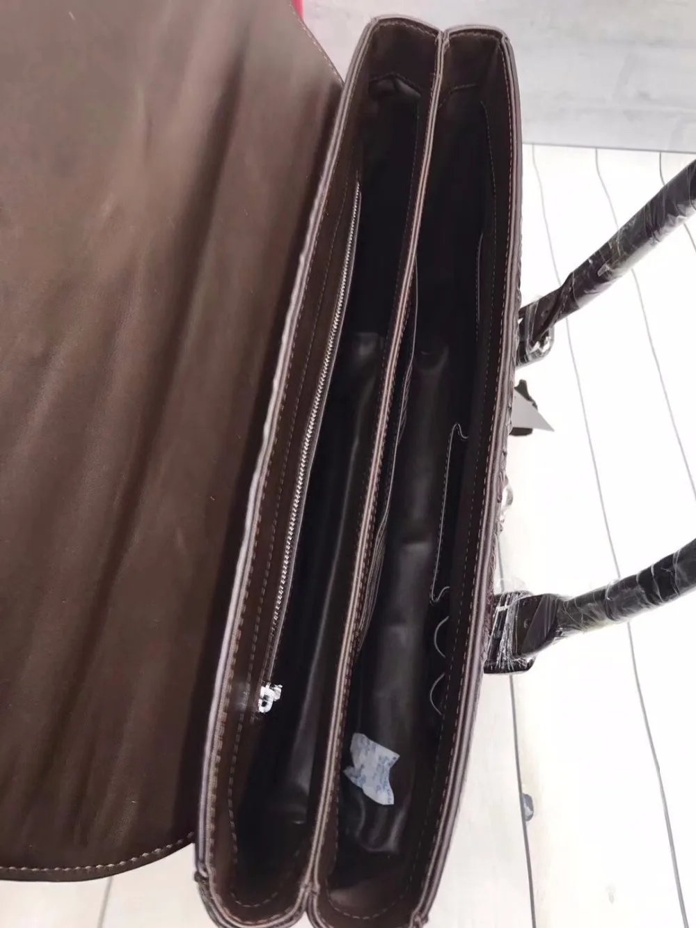 Натуральная крокодиловая кожа с замком для ключей портфель бизнесменов Сумка