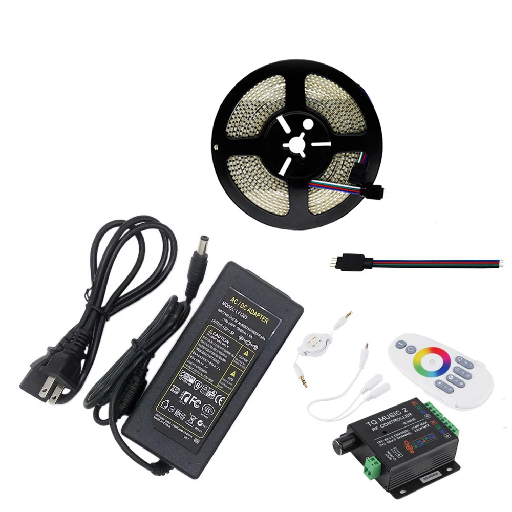 Светодиодная лента RGB 5 20 м 234 светодиода/м 3528/2835 DC12V гибкая светодиодная неоновая +