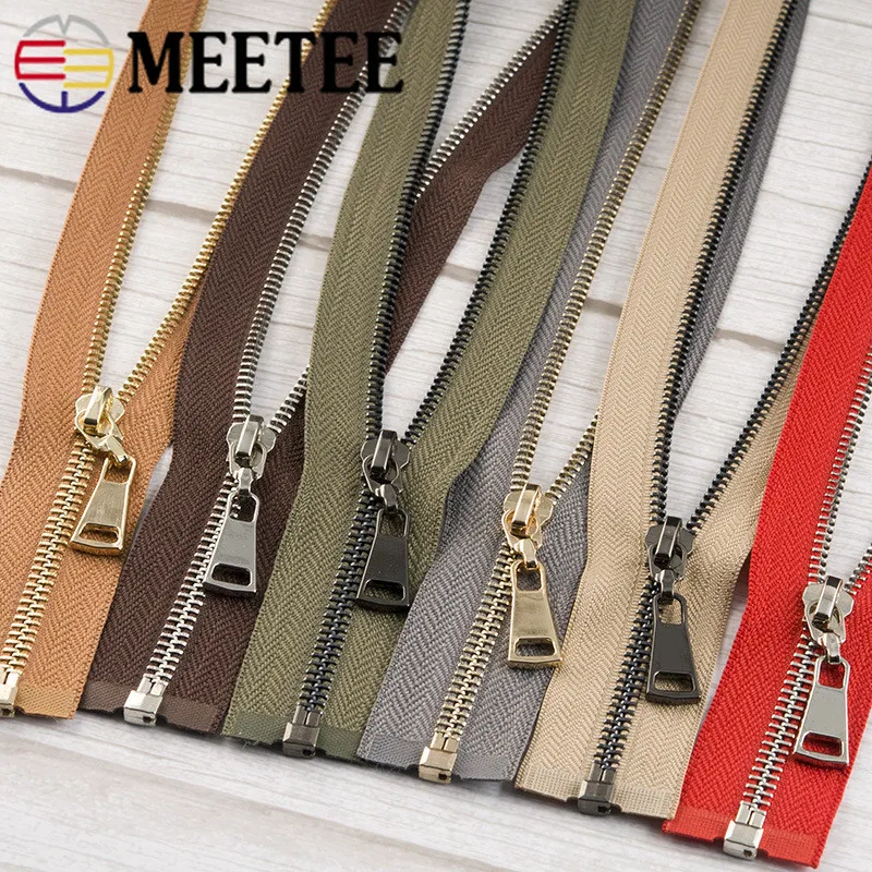 Meetee 1/5 шт 85 см 5 # металлическая молния с открытым концом Авто замок украшение DIY
