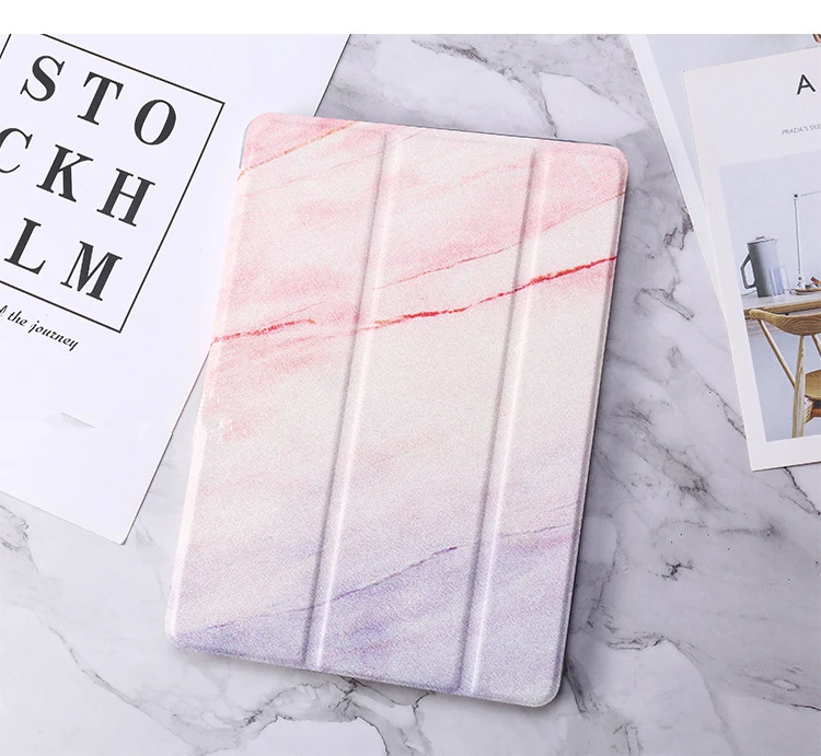 For iPad Air 1 2 Case Marble Pattern Silicon Cover for iPad 9.7 Pro 10.5 Mini 2/3/4/5 Air 10.5 Smart Funda A1893