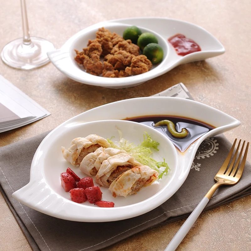 Dessert plates cute ceramics creative steak Chinese dumplings snacks western salad dishes tapas | Дом и сад