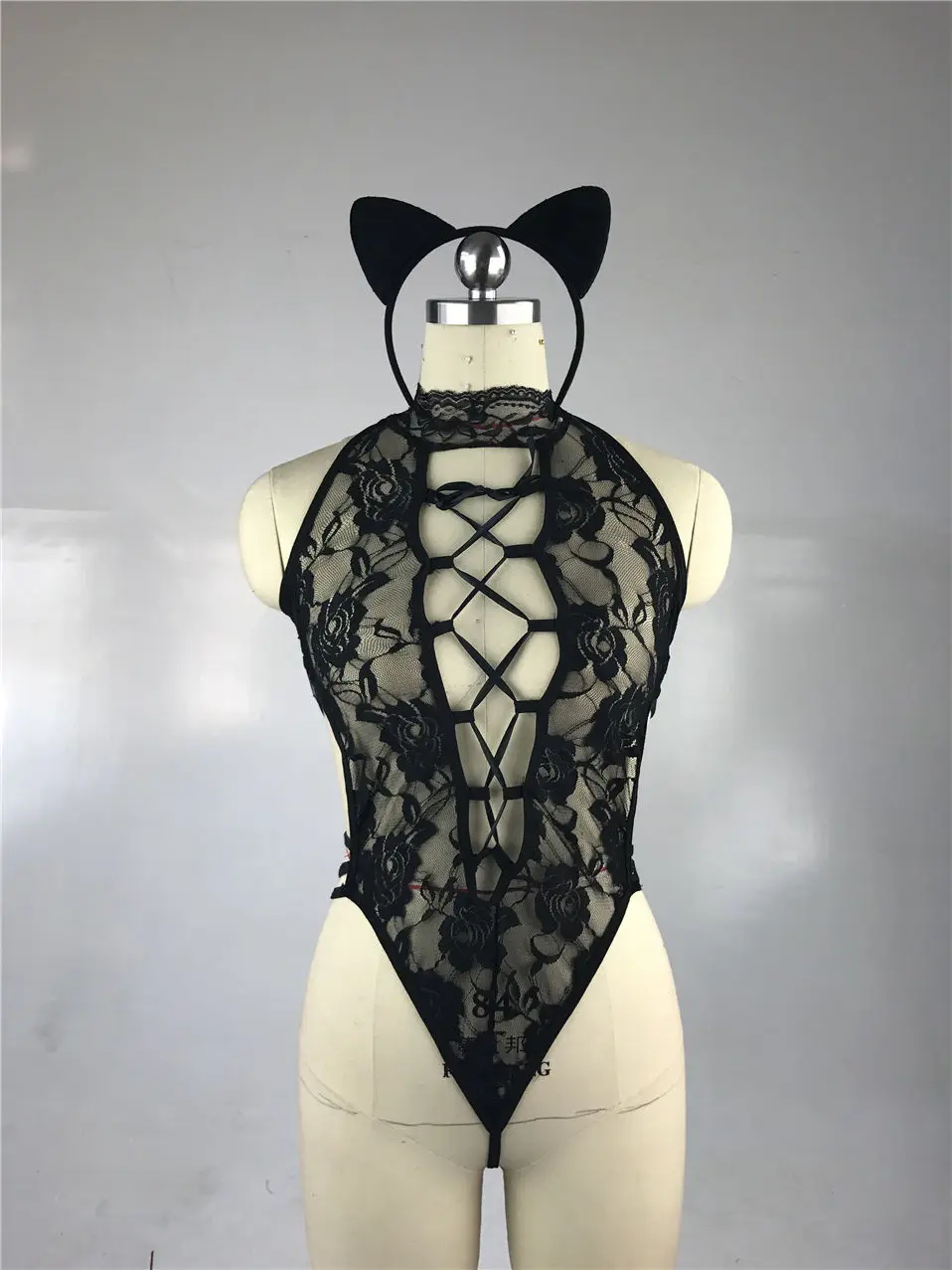 Новинка, сексуальное женское белье, черное платье, Babydoll, женское нижнее белье, набор, косплей, кошка, Униформа, Сексуальное эротическое белье, сексуальные костюмы и косплей
