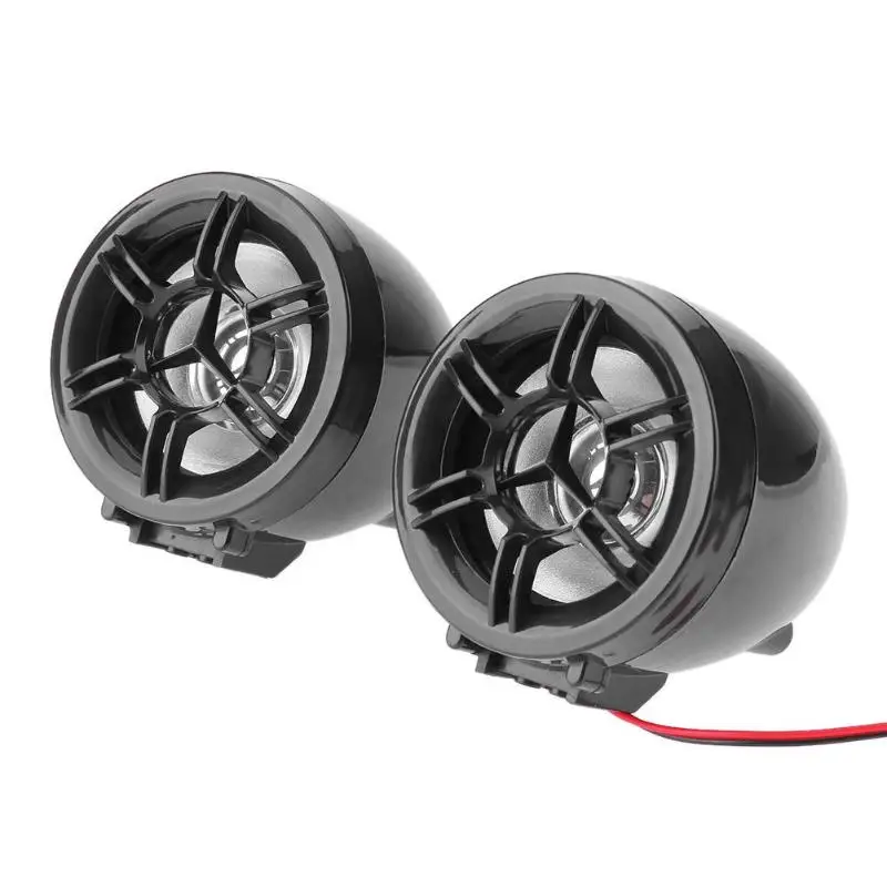 3" LCD Display Motorcycle Speaker Stereo Sound System USB/TF Card Music MP3 Player Audio FM Radio Moto Anti-thief Loudspeaker