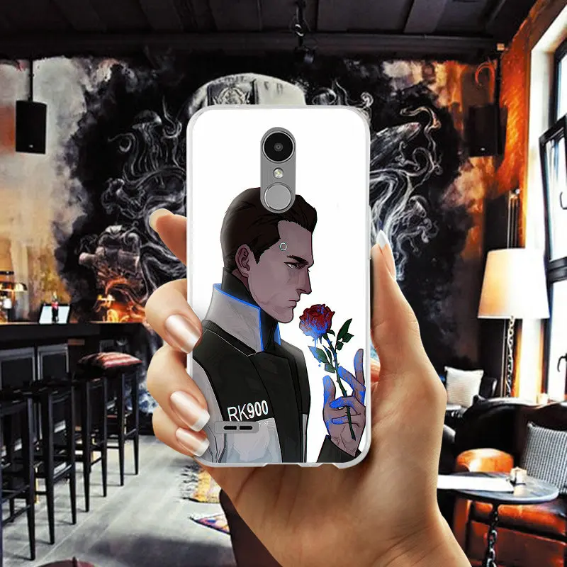Detroit стать человека RK800 для LG K4 K7 K8 K10 2017 G2 G3 мини G4 дух G5 G6 V10 V20 V30 Nexus 5X мягкие