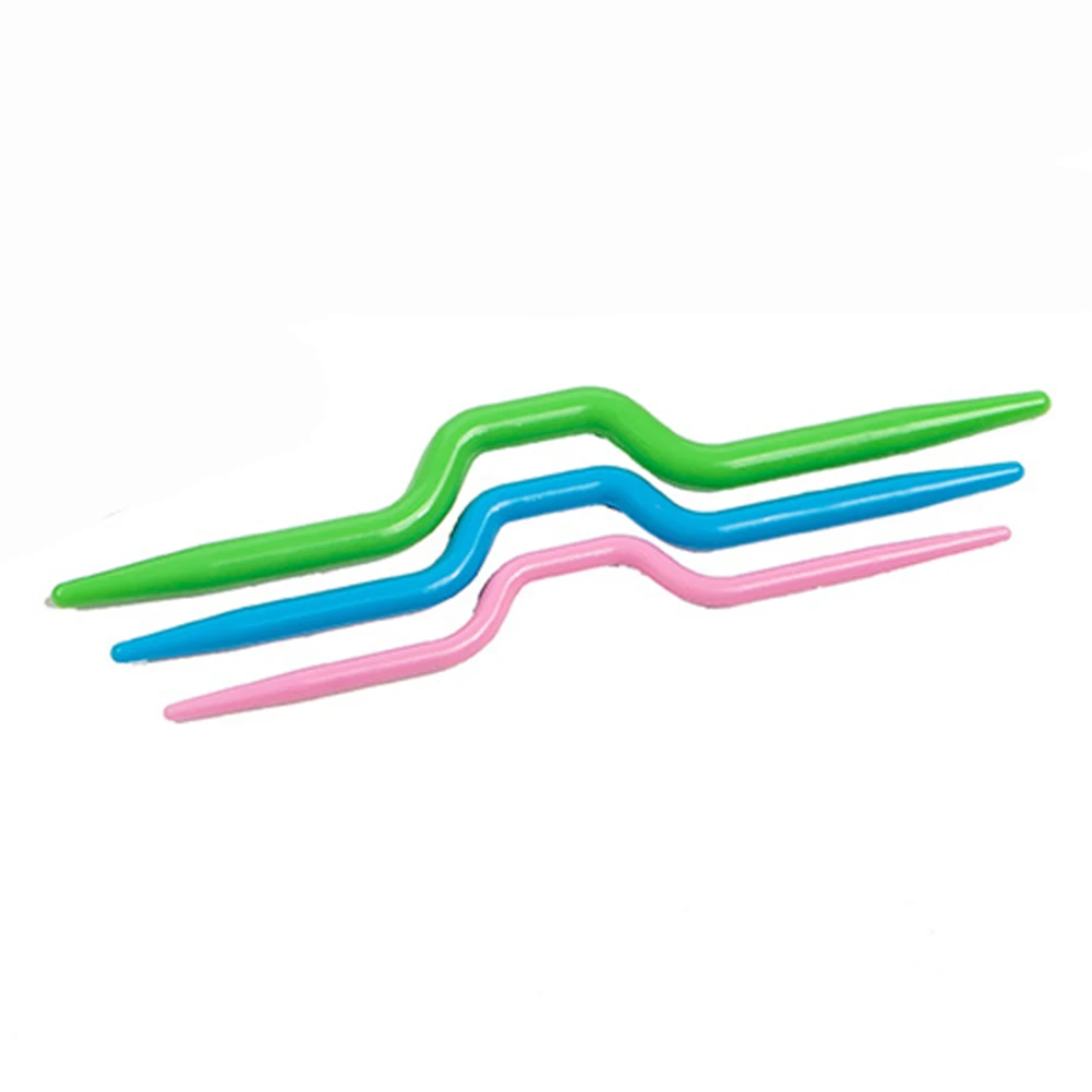 Пластиковая стежка изогнутая игла инструменты для плетения держатели кабеля