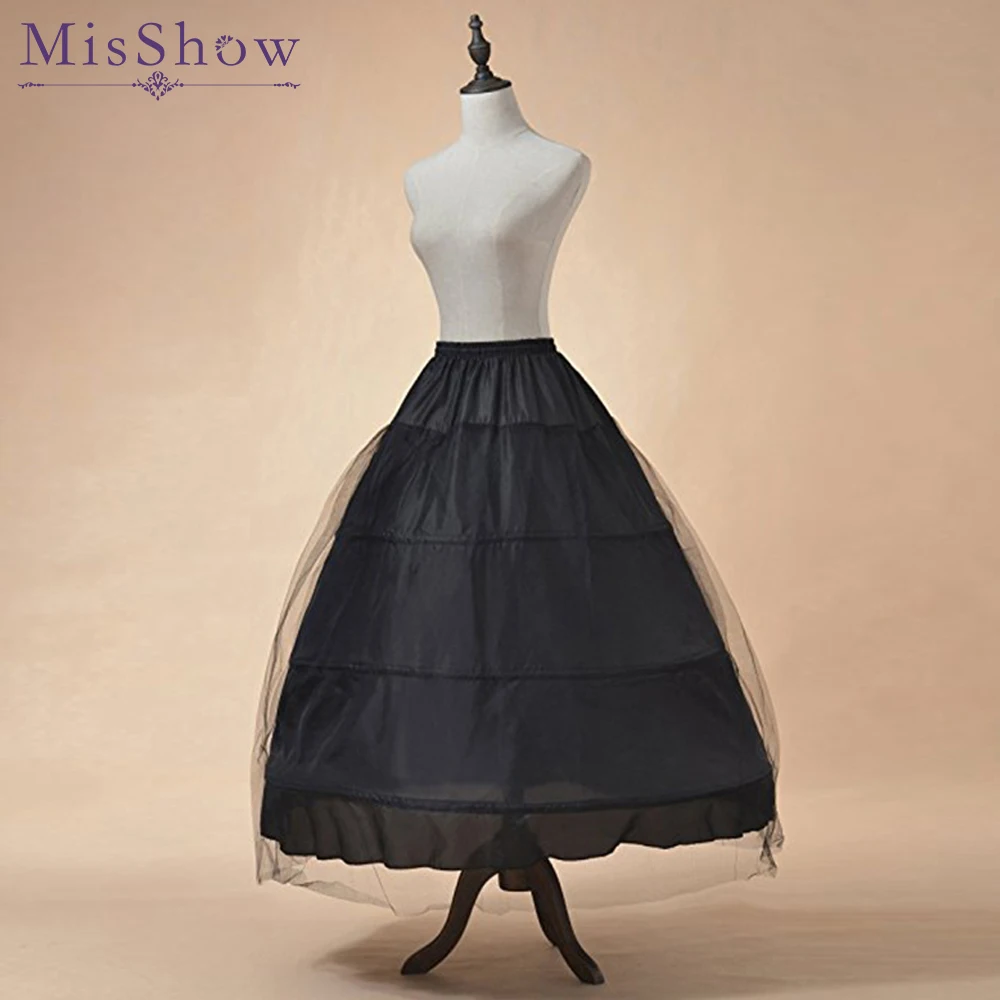 Высококачественная Белая Нижняя юбка с 3 кольцами в стиле кринолина для