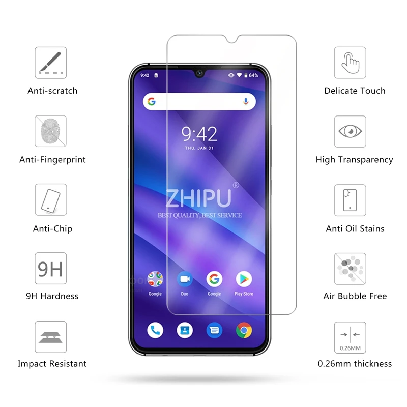 2 шт закаленное стекло для UMIDIGI A5 PRO стекло протектор экрана 2.5D 9H закаленное стекло для UMIDIGI A5 профессиональная защитная пленка