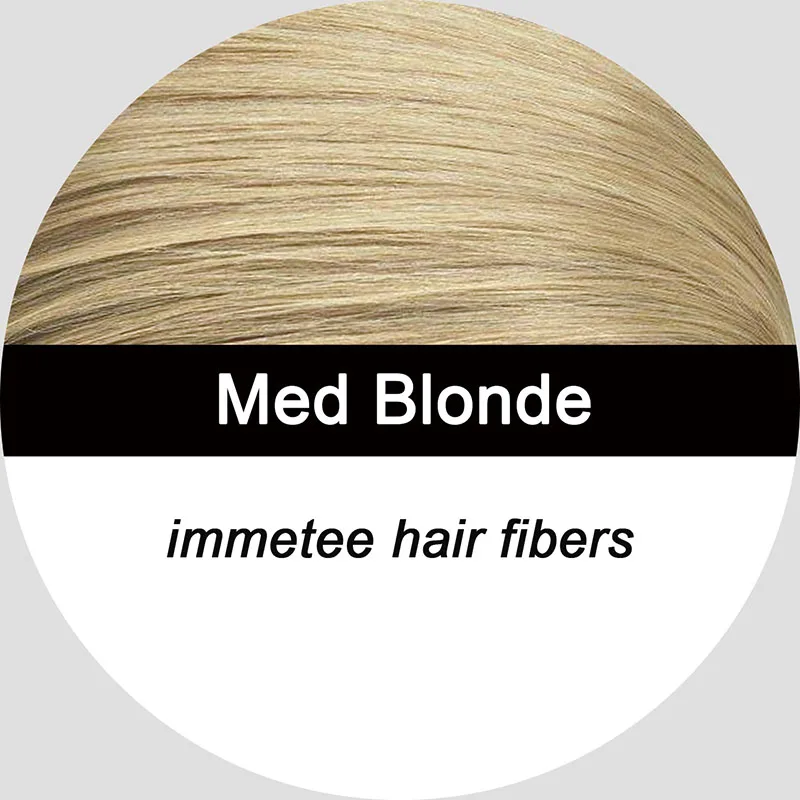 med blonde Волокно для выпадения волос, 28 г, бутылка для лечения волос, органический кератин, хлопок, консилер, порошок, строительные волокна, 1 шт., унисекс, популярные товары - Цвет: med blonde
