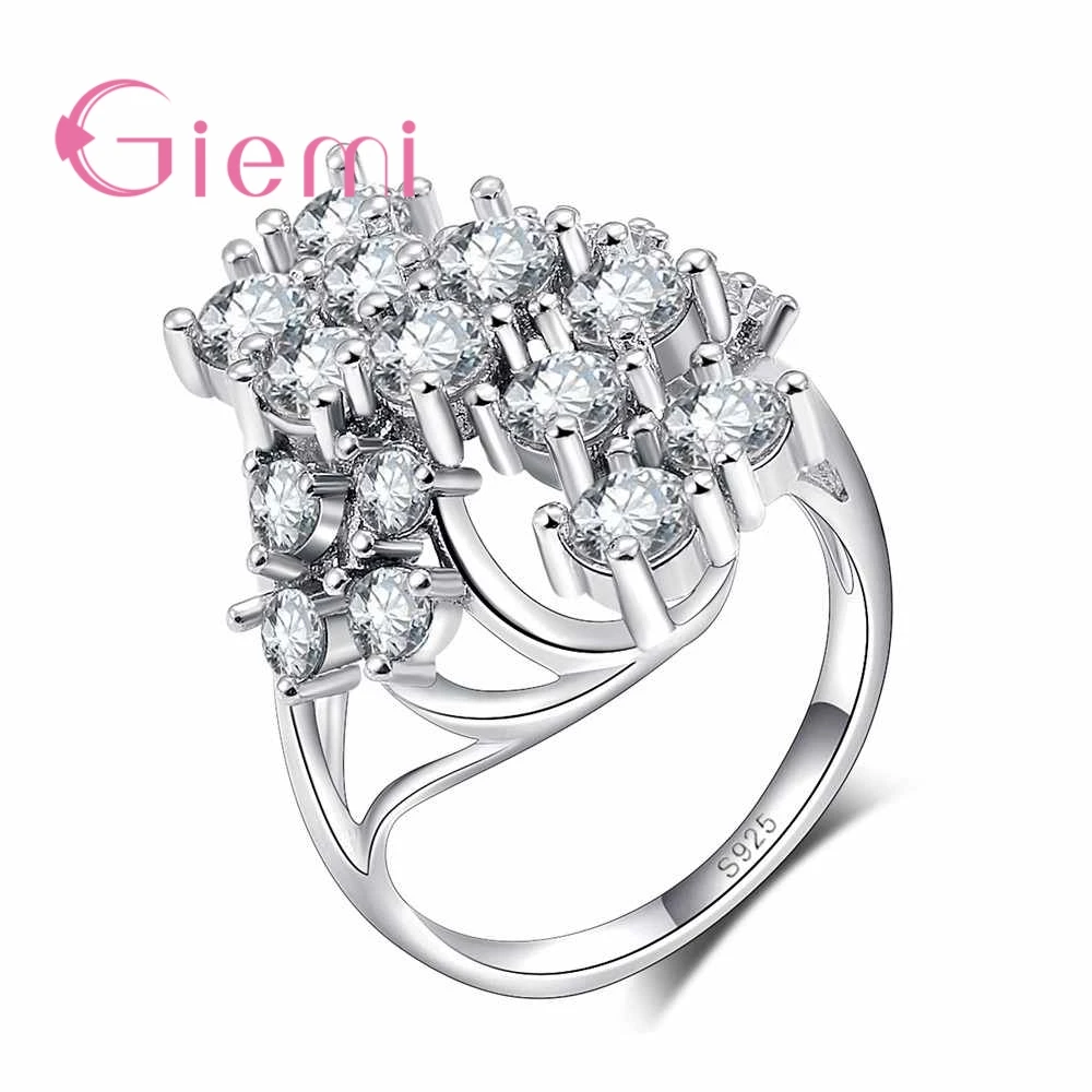 

Простые блестящие Необычные серебряные кольца в виде геометрических фигур для женщин и девушек на свадьбу