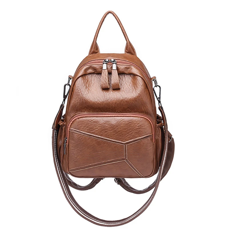 Женский рюкзак Aelicy коричневый из искусственной кожи для подростков 2019 | Багаж и