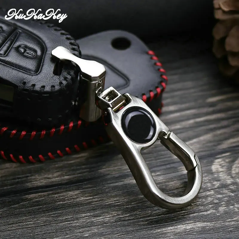 

For Citroen C5 C4 Key Real Leather Car Key ring Cover Case For Citroen C3 C4 Xsara Picasso C8 c4L Berlingo Key Shell Holder