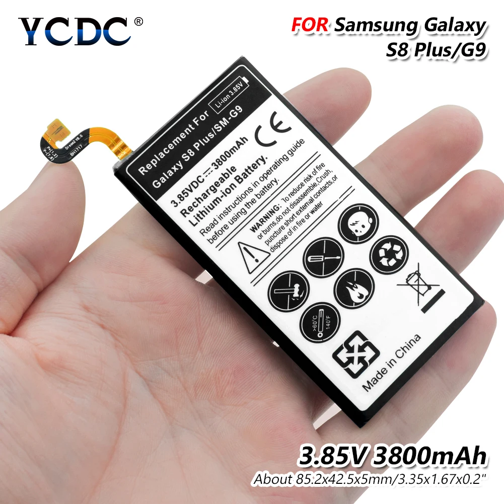 Большая емкость 3800 мАч 3 85 вольт литиевая батарея для Samsung Galaxy S8 Plus G955 G955F G955A G955T G955S