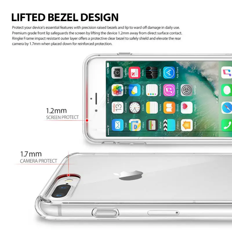 Чехол Ringke Fusion для iphone 8 чехол и SE2 прозрачная задняя крышка из поликарбоната