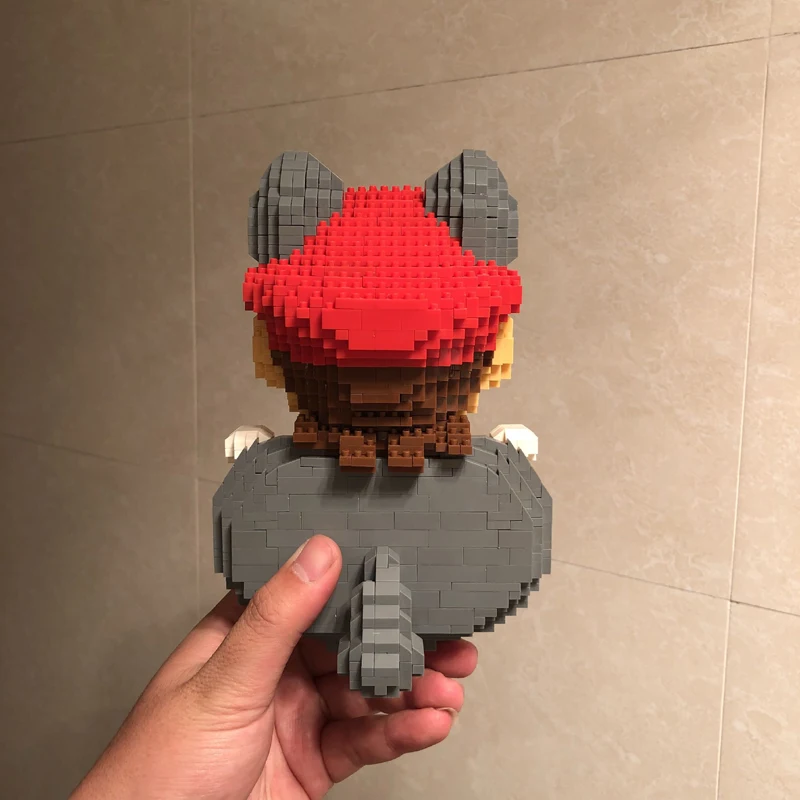 Weagle Super Mario Peach Princess Bowser Goundhog Летающая белка Марио 3D модель Алмазная мини-конструктор маленькие блоки игрушка без коробки