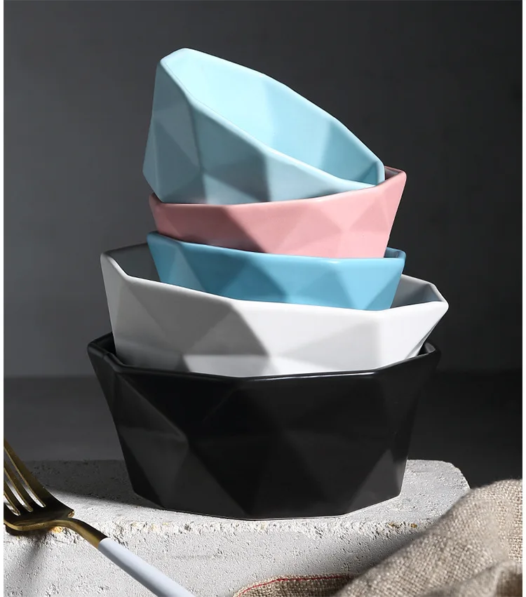 Простая матовая большая миска среднего и керамика небольшого размера 3 шт.