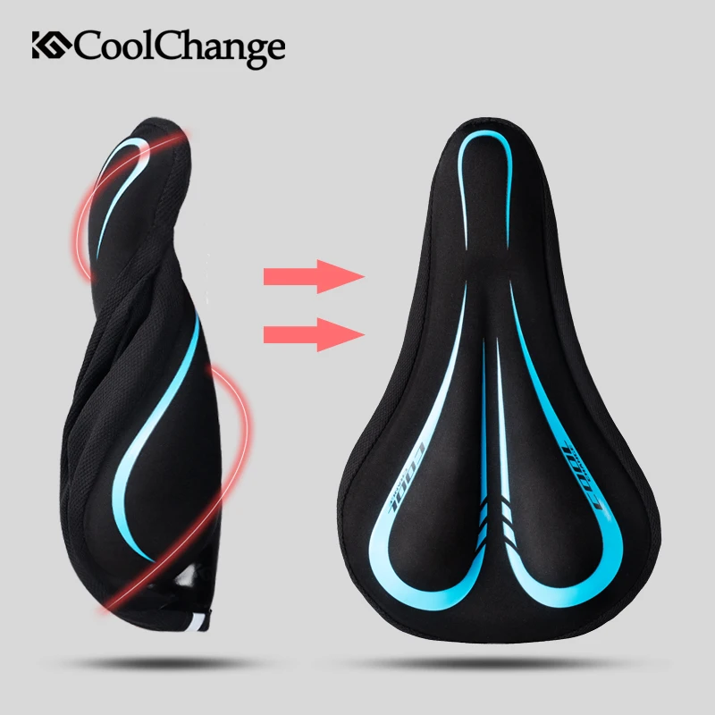 CoolChange чехол для велосипедного седла силиконовая дышащая мягкая подушка сидения
