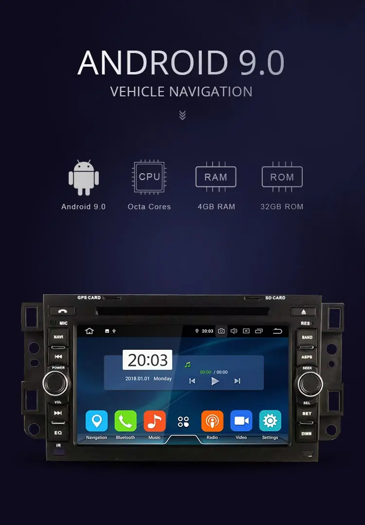 JDASTON Android 9,0 автомобильный мультимедийный плеер для Chevrolet Epica Captiva Lova Aveo Spark Optra Holden 2Din автомобильный Радио gps Стерео DVD