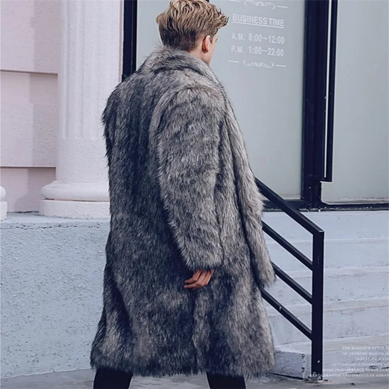 Мужская Меховая куртка XIU LUO 4XL с отложным воротником модная утолщенная Теплая