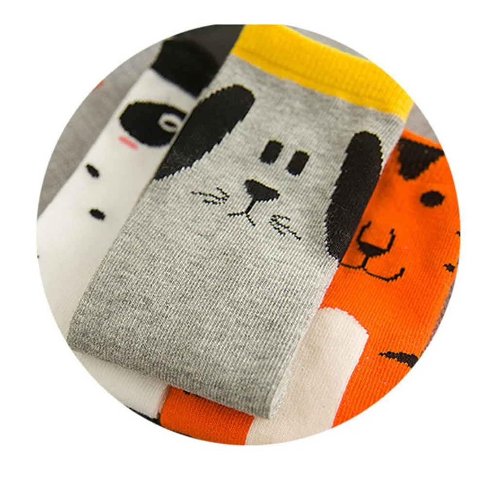 Детские хлопковые гольфы милые Мультяшные креативные детские в виде животных 0-6