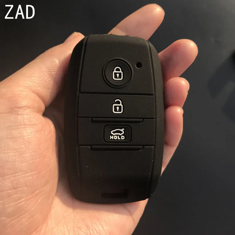 ZAD силиконовый резиновый чехол для автомобильных ключей KIA KX3 K3 Sorento K4 K5 3 кнопки