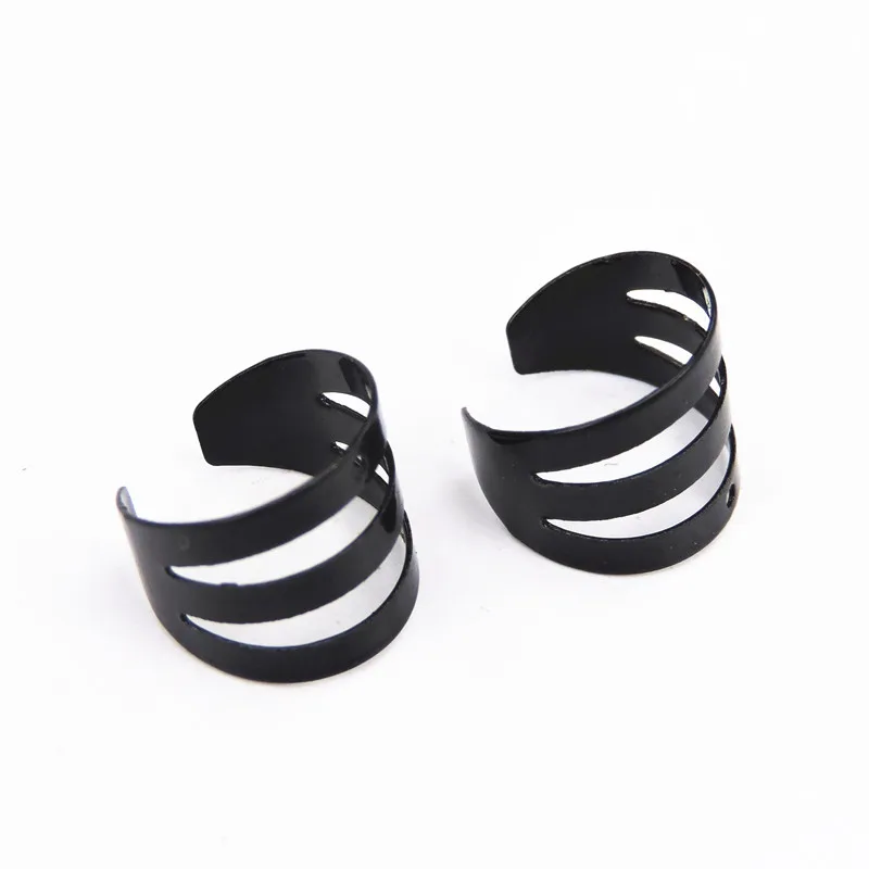 Bovvsky черные клипсы для ушей серьги женщин без пирсинга каффы вечевечерние