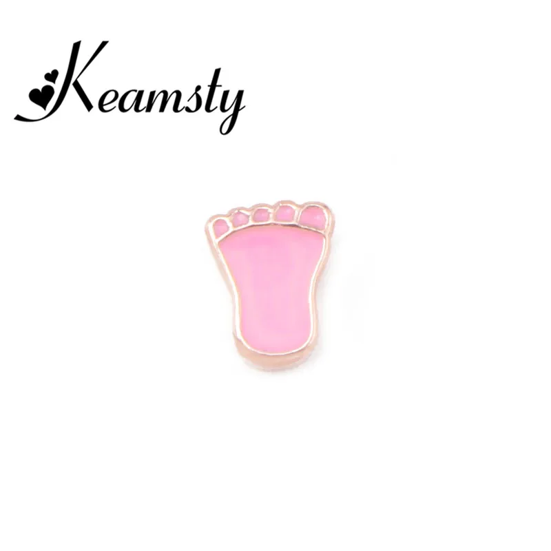 Keamsty 3pcs Pink Toes 8mm Keeper Slide Charms for Women Stainless Steel Mesh Leather Bracelet Making Personalized | Украшения и