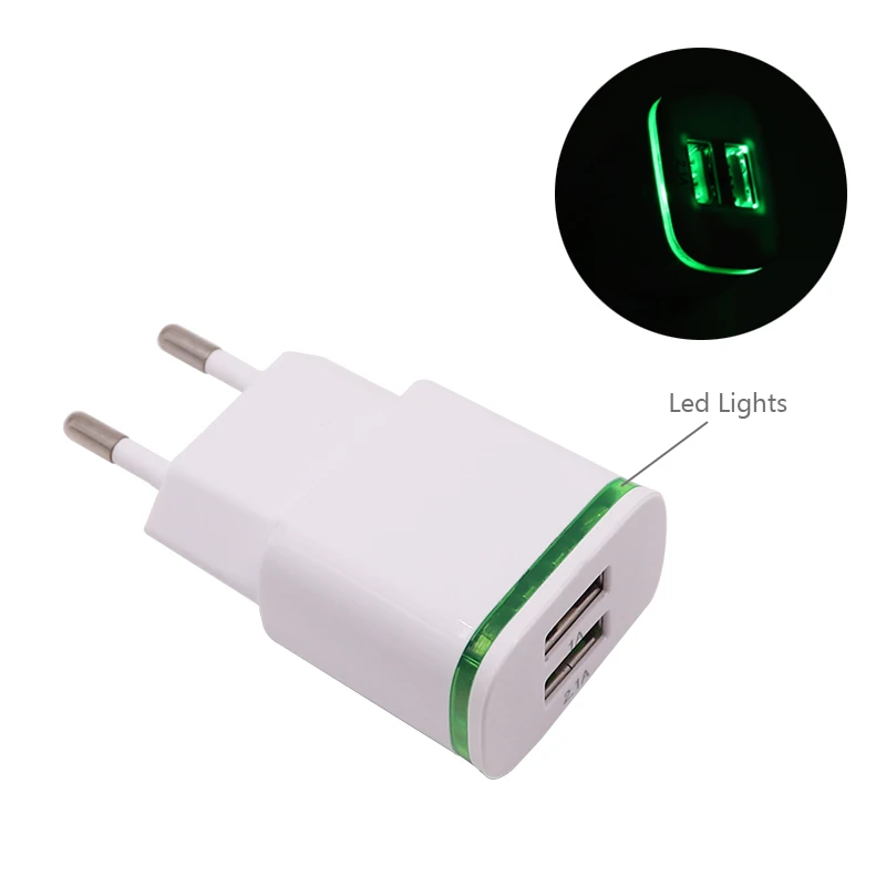Timisoojun Mobile Phone Charger 5V/2A 2 Port USB For iPhone Samsung Xiaomi Huawei Fast Charging Universal Travel Adapter | Мобильные