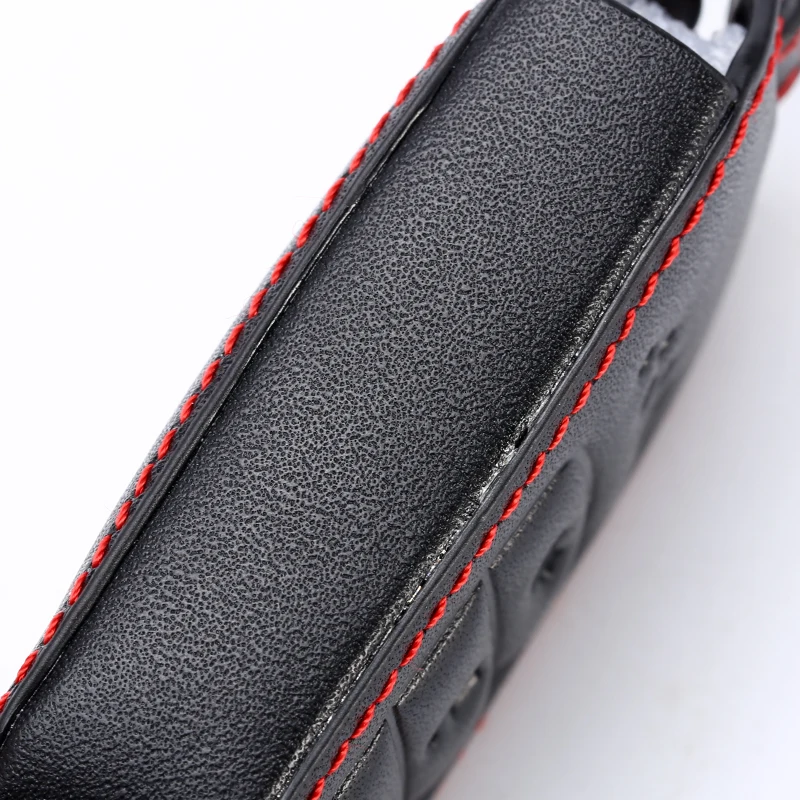 

Leather Key Case For Car 3 Buttons For Honda Accord Civic Crv City Jazz Elantra Ix35 Santafe Car Key Cover