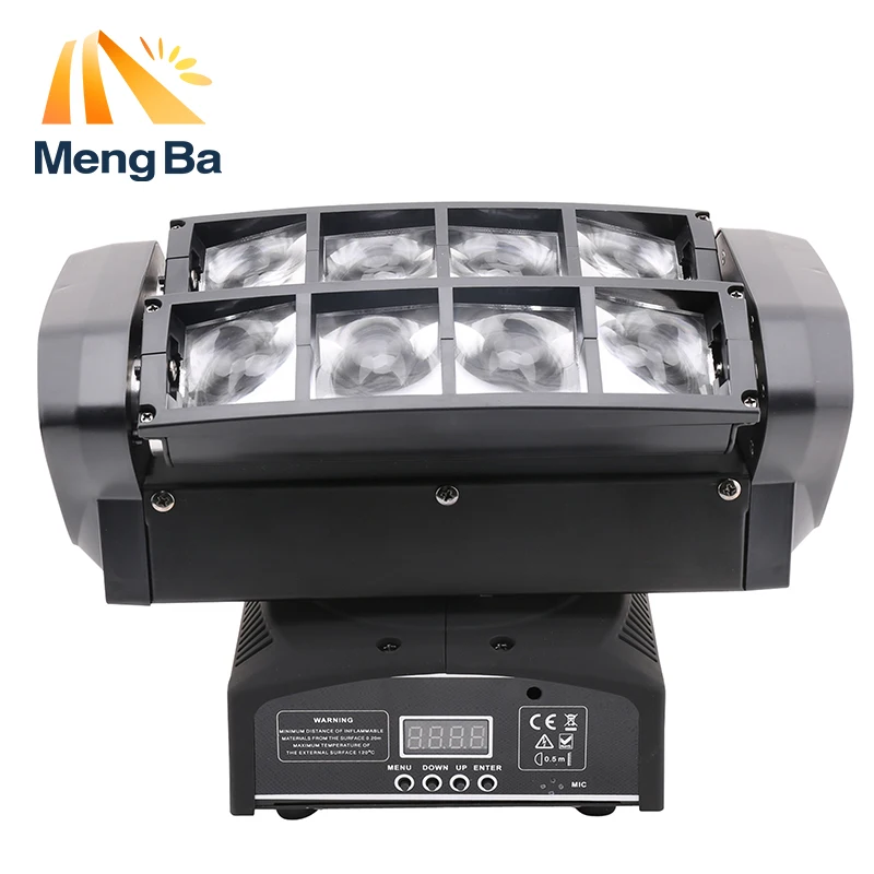 2 шт./лот LED 8*10 Вт RGBW CREE луч света 8-глазый Мини Паук свет DMX512 Moving головной