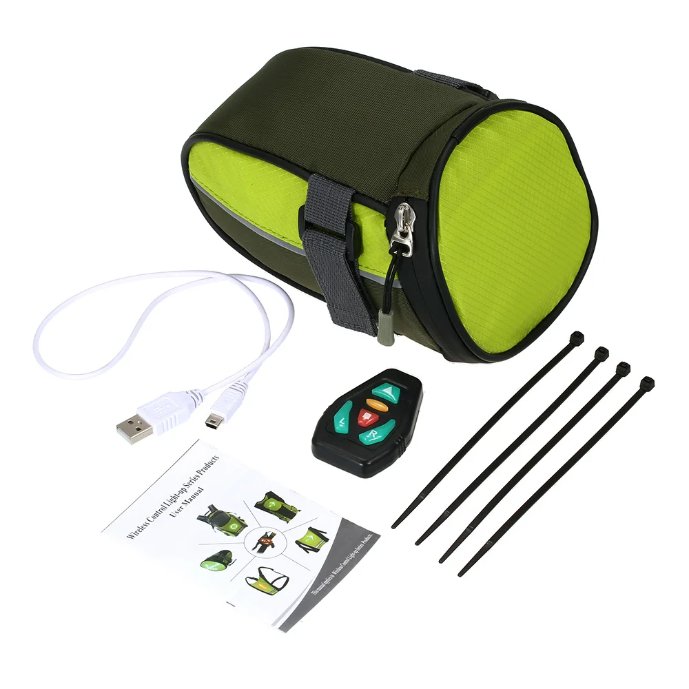 Lixada Новый светильник вес велосипедное седло сумка USB Перезаряжаемые из