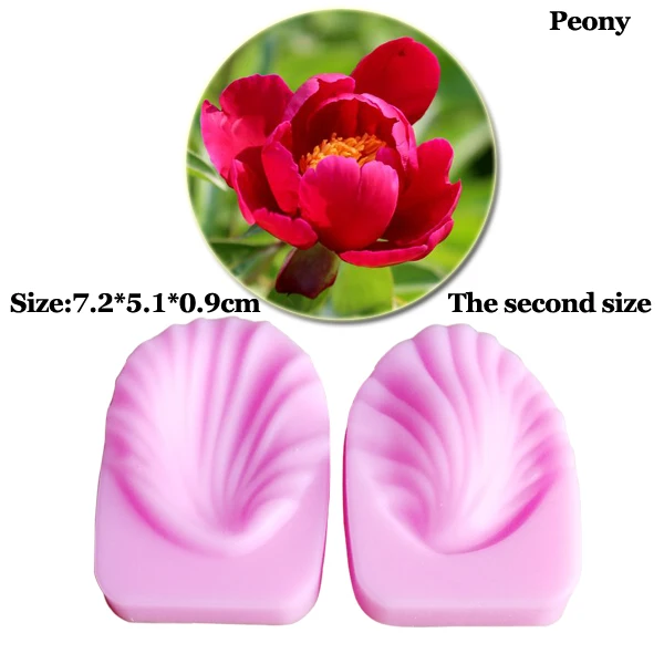 силиконовые формы большой маленький пион лепесток цветок силиконовая Veiner Новый