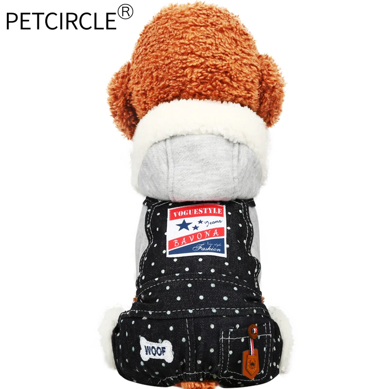 Одежда для собак PETCIRCLE плюшевый Померанский французский комбинезон бульдога