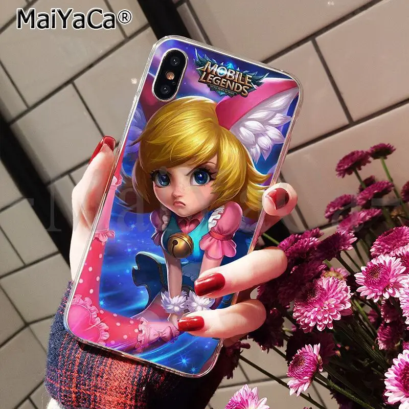 Умный чехол MaiYaCa MOBILE LEGENDS прозрачный мягкий для телефона Apple iPhone 8 7 6 6S Plus X XS MAX 5 5S SE XR