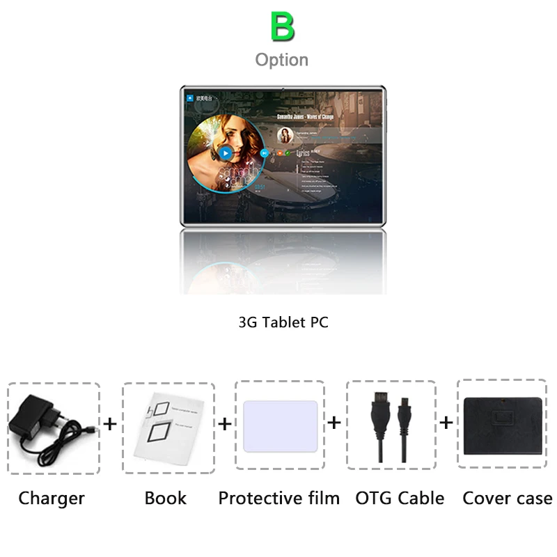 Комплект 2 Горячая 10,1 дюймовый планшетный ПК Android 8,0 Octa 8 Core 3g 4G FDD LTE phablet 6 ГБ+ 64 ГБ 1280*800 ips закаленное экран FM планшеты с модулем Wi-Fi 7 10 - Комплект: Комплект 2