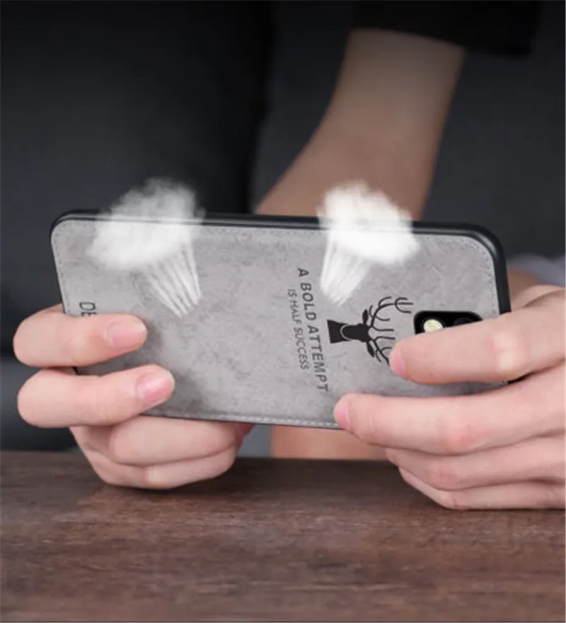 Для Huawei P8 P9 Lite 2017 P10 Plus Mate 20 pro Роскошный Матовый рисунок оленя мягкая ткань TPU