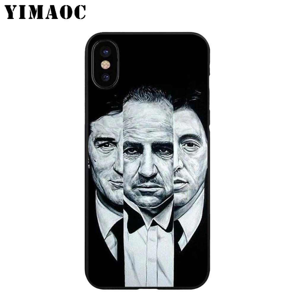 YIMAOC Мягкий ТПУ Черный силиконовый чехол для iPhone X или 10 8 7 6 6S Plus 5 5S SE Xr Xs Max |