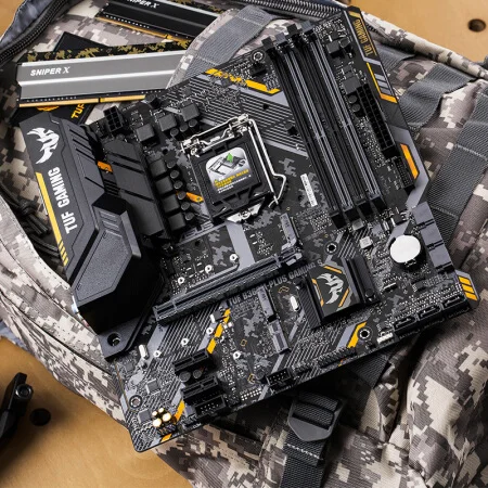Asus TUF B360M-PLUS Gaming S материнская плата LGA1151 4x DDR4 Max 64 Гб ОЗУ Intel B360 чипсет Micro ATX HDMI SATA3 M2 DVI