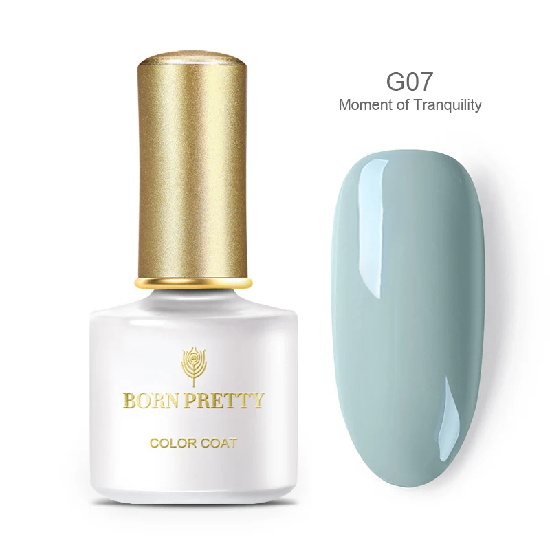 BP-G07 BORN PRETTY Live Гель-лак кораллового цвета 6 мл мерцающий блеск Розовый замочить от ногтей Гель-лак праймер Гель-лак - Цвет: BP-G07