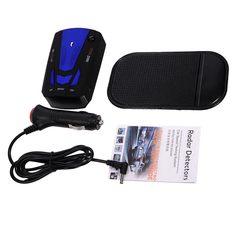 Автомобильный радар детектор на 360 градусов 16 полос голосовое оповещение V7