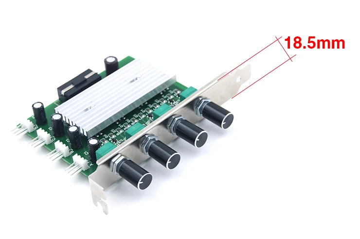 Pc PCI вентилятор контроль скорости Лер с выключателем ПК 4 канала 3 pin провода охлаждения вентилятор контроль скорости
