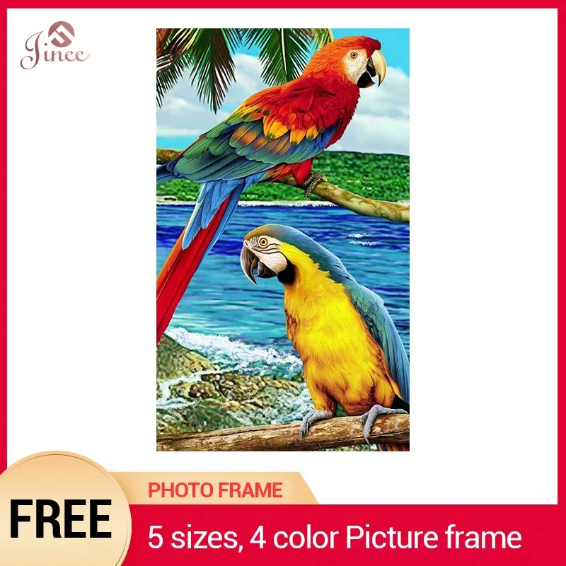 

5d алмазная живопись полный квадрат круглая дрель попугай Алмазная Вышивка Животных алмазная живопись животных Птица Дети Девочки diy подаро...