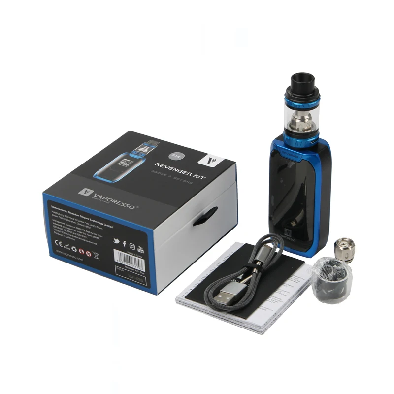 Оригинальный Vaporesso набор Revenger Vape & 220 Вт коробка мод 2 мл/5 мл NRG Танк GT катушка 18650