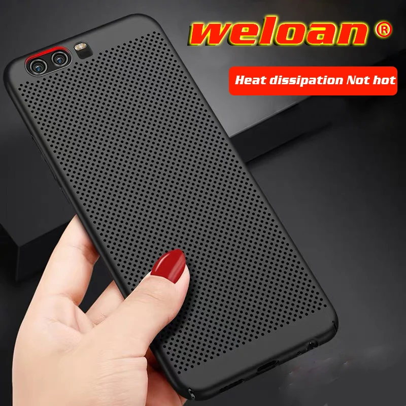 Роскошный дышащий Тонкий Жесткий Чехол для Huawei P10 Lite P8 P9 Plus 2017 P20 Pro Y9 Y7 2019 Mate 10 9 honor