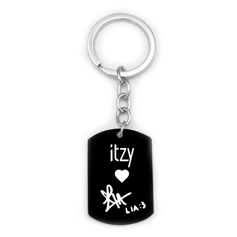 ITZY KPOP брелок из нержавеющей стали Корея девушки группа подарки для фанатов